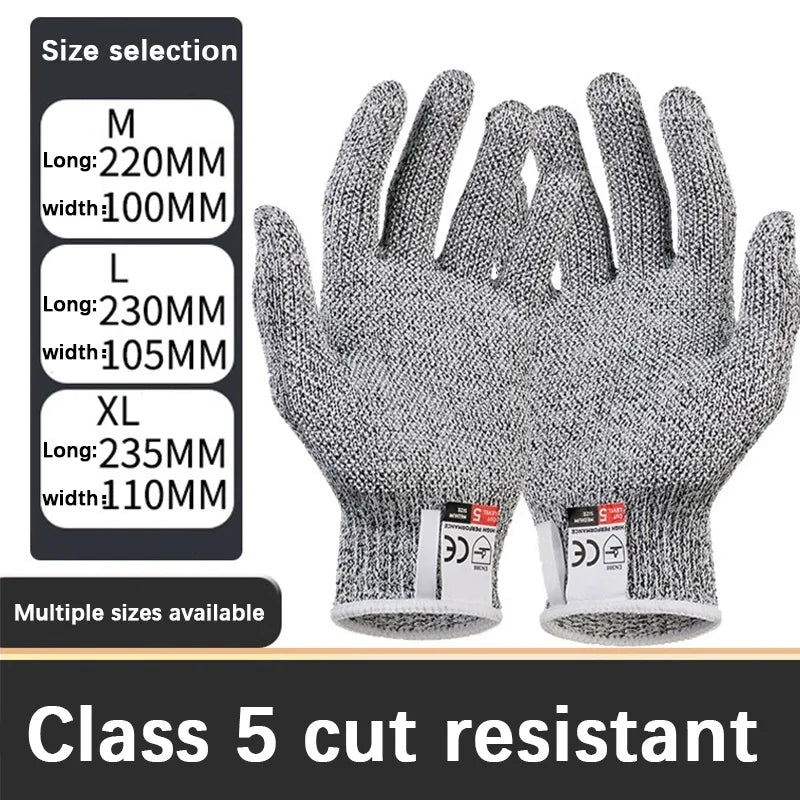 Security Protection Anti-Cut Gloves, Cut proof, stab resistant, stainless steel wire, metal mesh, butcher work